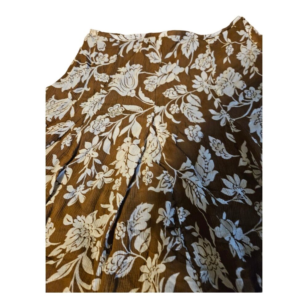 Nautica Size 4 Zip Closure Floral Maxi Skirt - Picture 2 of 7